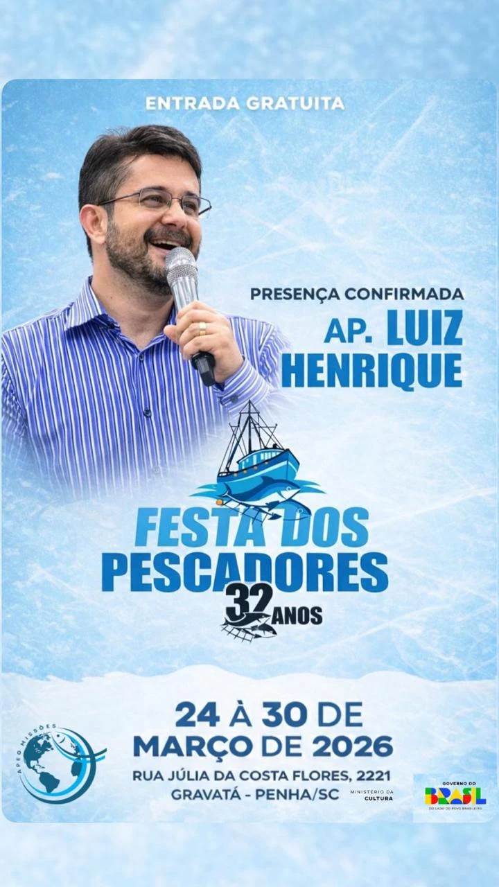 Cartaz do Apóstolo Luiz Henrique