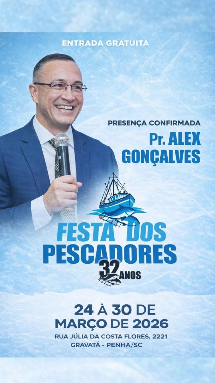 Cartaz do Pastor Alex Gonçalves