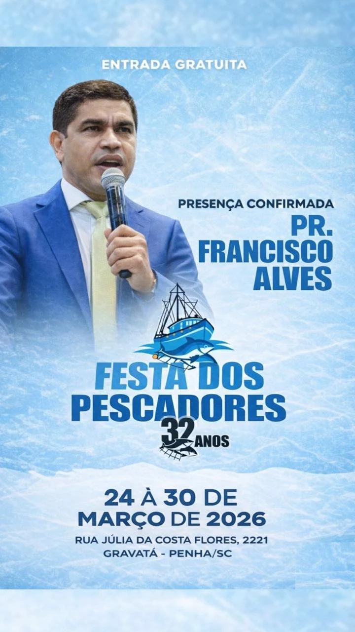 Cartaz do Pastor Francisco Alves